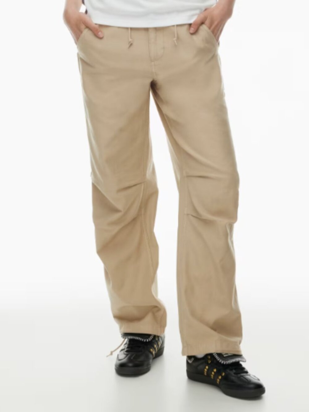 ARITZIA TNA Khaki Pants, Size XS, Drawstring Pants